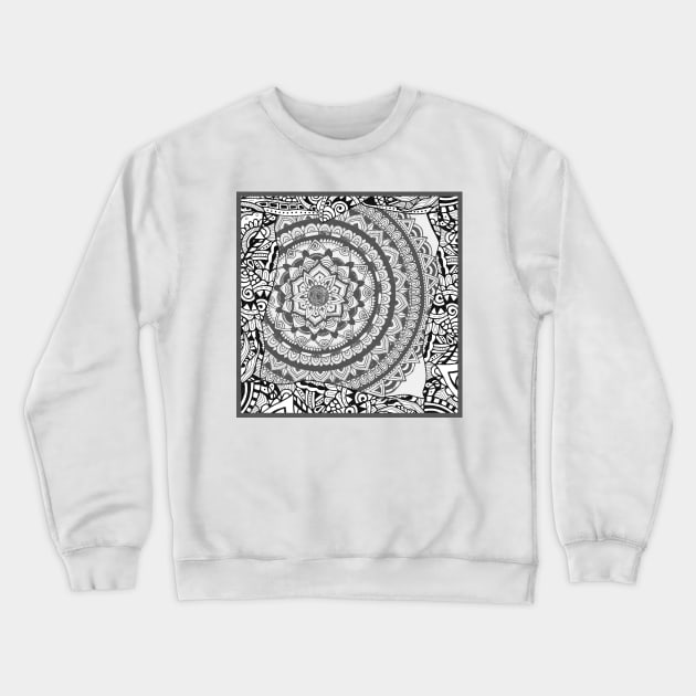 Zentangle mandala print Crewneck Sweatshirt by ComPix